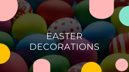 Decoraciones de Pascua Plantilla de Presentaciones de Google para descargar