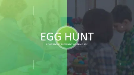 Búsqueda de huevos de Pascua Plantilla de Presentaciones de Google para descargar