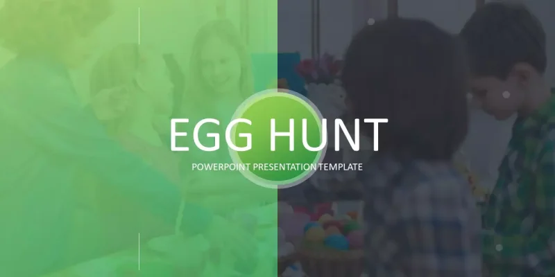Búsqueda de huevos de Pascua Plantilla de Presentaciones de Google para descargar
