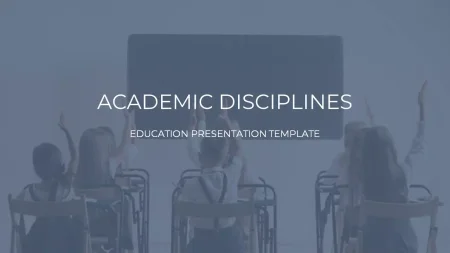 Disciplinas Acadêmicas Modelo do Apresentações Google para download