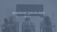 Akademik Disiplinler İndirmeye hazır Google Slaytlar şablonu