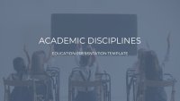 Akademik Disiplinler İndirmeye hazır Google Slaytlar şablonu