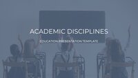 Academic Disciplines Google Slides template for download