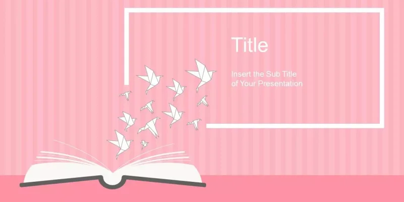 Boek Schrijver Uitgevers Google Presentaties-sjabloon om te downloaden