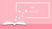 Book Writer Publishers Google Slides template for download