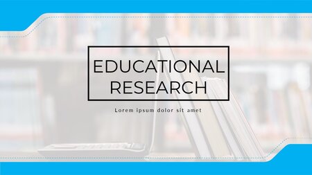 Uddannelsesforskning Google Slides skabelon for download