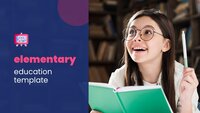 Elementary Education Google Slides template for download