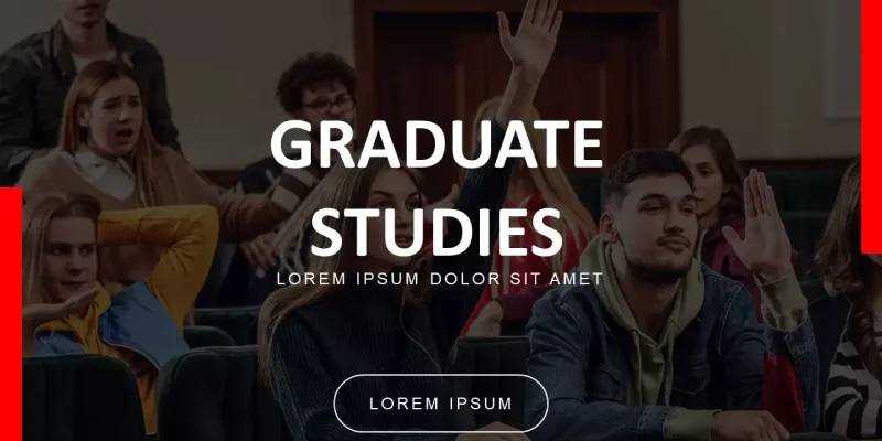 Lisansüstü Eğitim İndirmeye hazır Google Slaytlar şablonu