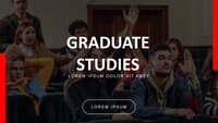 Graduate Studies Google Slides template for download