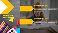 Hands On Teaching Google Slides template for download
