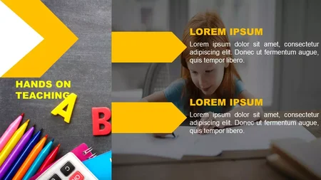 Praktisk undervisning præsentationstema Praktisk undervisning Google Slides skabelon for download