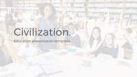 Human Civilization Google Slides template for download