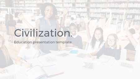 Menschliche Zivilisation Google Präsentationen-Vorlage zum Herunterladen