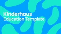 Kinderhaus Teaching Kids Google Slides template for download