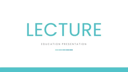 Online Lecture Google Slides template for download