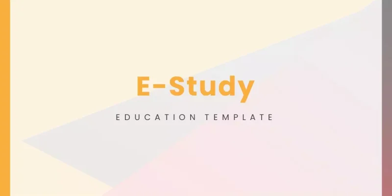 Online Study Google Slides template for download