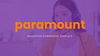 Paramount Google Slides template for download