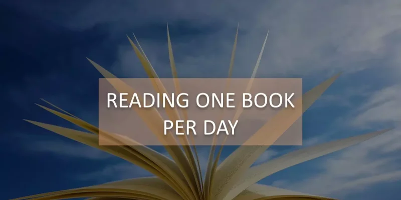 Reading One Book Per Day Google Slides template for download