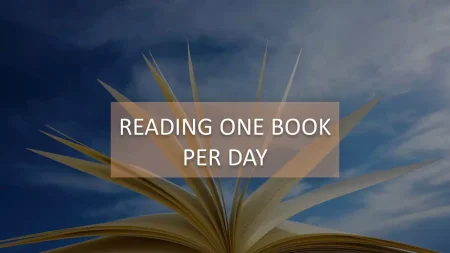 Läser en bok per dag Google Presentationsmall för nedladdning