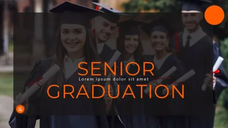 Senior Graduation Google Slides template for download