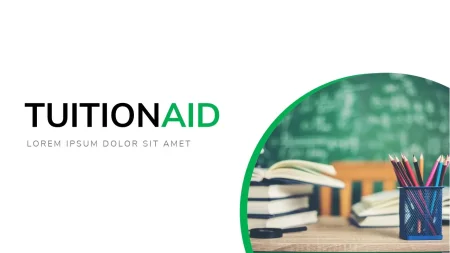 Collegegeld en hulp Google Presentaties-sjabloon om te downloaden
