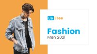 Be Free Fashion Google Slides template for download