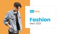 Sii libero alla moda modello di Presentazioni Google da scaricare