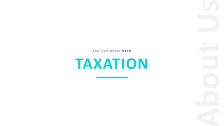 Taxation Google Slides template for download