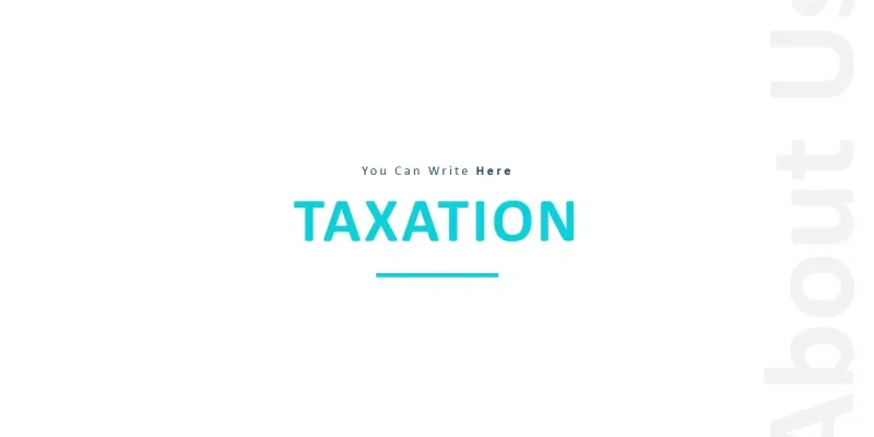 Taxation Google Slides template for download