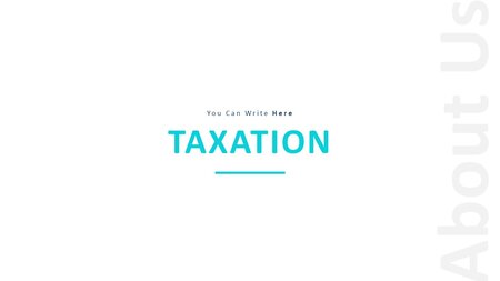 Taxation Google Slides template for download