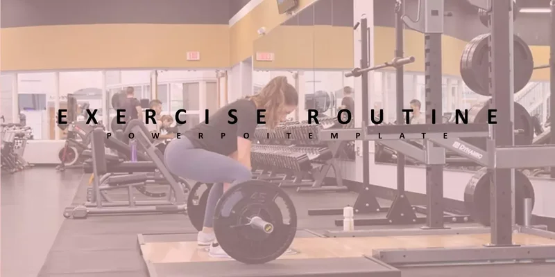 Exercise Routine Google Slides template for download