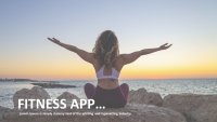App de fitness Modelo do Apresentações Google para download