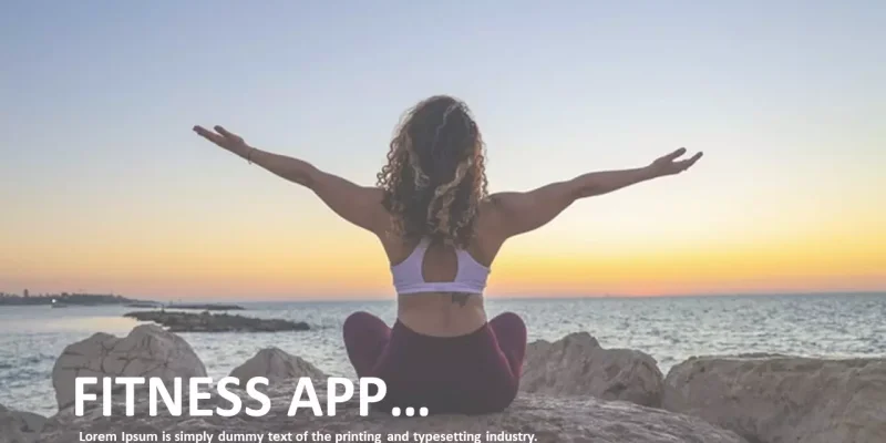 Aplikacja fitness Szablon Google Prezentacje do pobrania