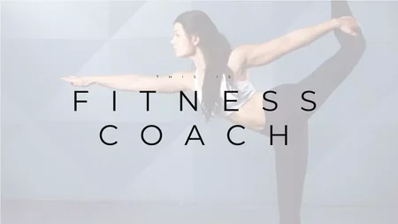 Fitness Coach Google Slides template for download