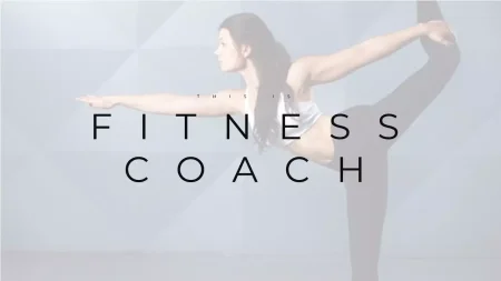 Trener fitness Szablon Google Prezentacje do pobrania
