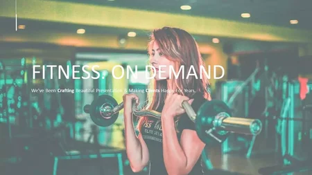 Fitness On Demand presentation theme Fitness On Demand Google Slides template for download