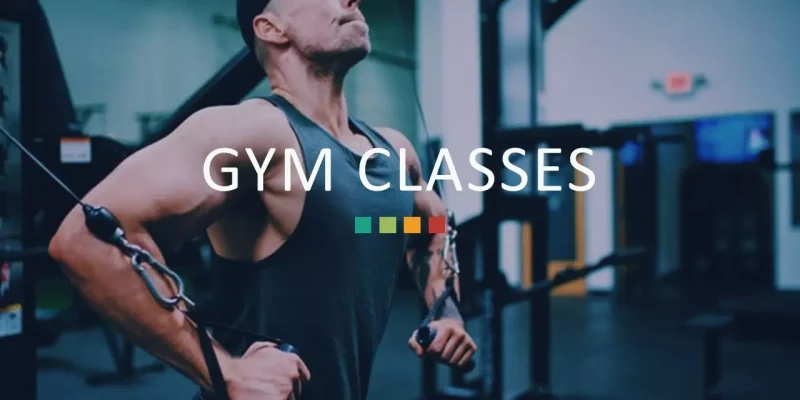 Fitnessstudio-Kurse Google Präsentationen-Vorlage zum Herunterladen