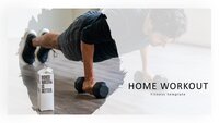 Home Workout Google Slides template for download