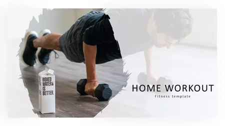 Home Workout presentation theme Home Workout Google Slides template for download