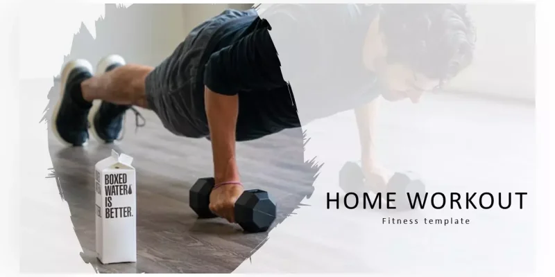 Home Workout Google Slides template for download