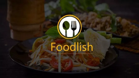 Ricetta culinaria dello chef modello di Presentazioni Google da scaricare