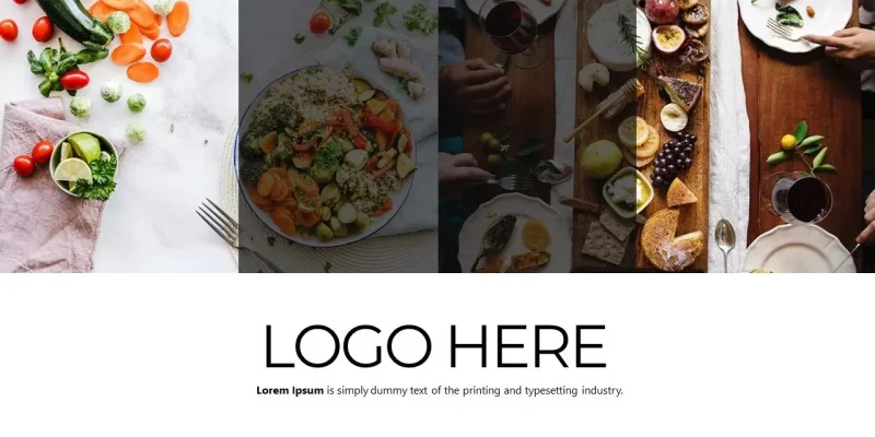 Läcker hälsosam restaurang Google Presentationsmall för nedladdning