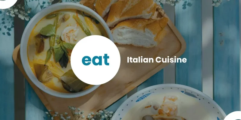 Jedz włoskie jedzenie Szablon Google Prezentacje do pobrania