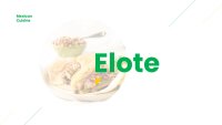 Elote mexicansk køkken Google Slides skabelon for download