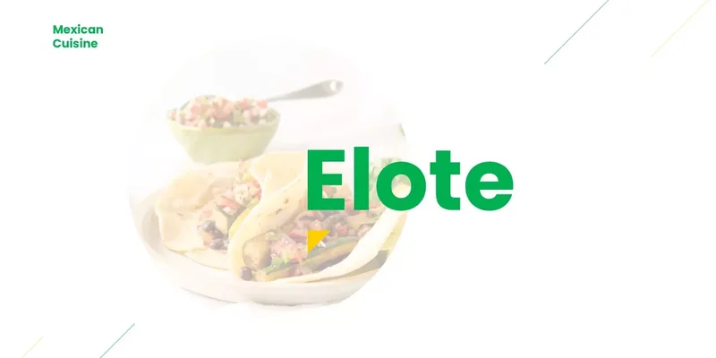 Elote mexicansk køkken præsentationstema Elote mexicansk køkken Google Slides skabelon for download