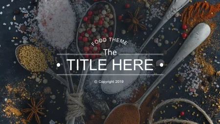 Włoska kuchnia z makaronem Szablon Google Prezentacje do pobrania