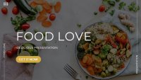 Älska restauranghistoria Google Presentationsmall för nedladdning