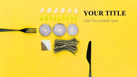 Modern Tasty Google Slides template for download