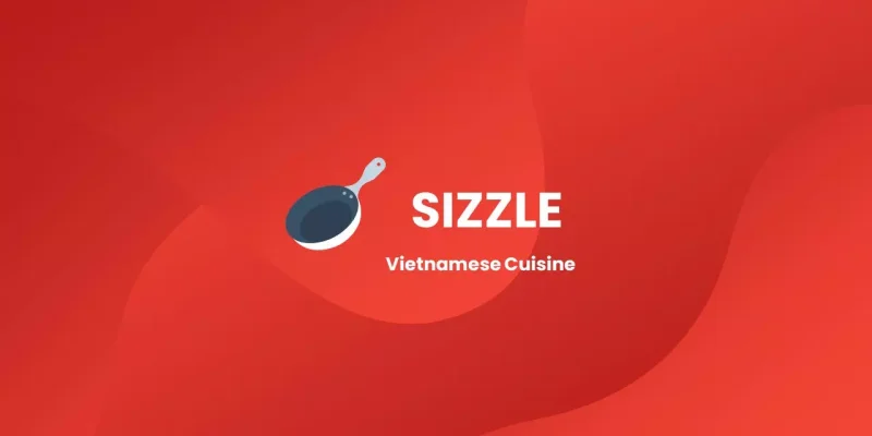 Sizzle Vietnamees eten Google Presentaties-sjabloon om te downloaden
