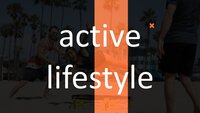 Active Lifestyle Google Slides template for download